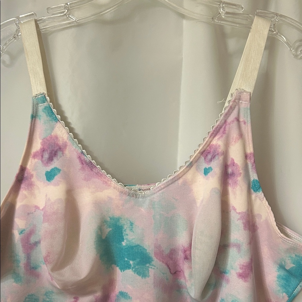 Ruby Ribbon Heritage Pastel Tie-Dye look Camisole. Size 42 - Picture 3 of 6